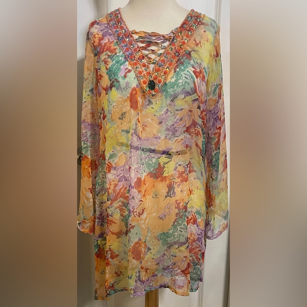 Floral Multicolor cover up